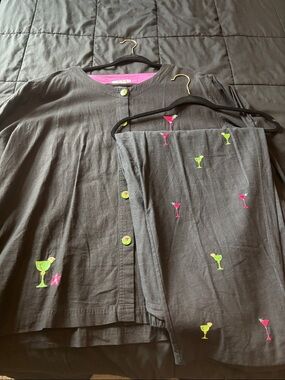 Natalie & Me Woman Weekend 3x Linen blend Martini casino cruise vacation set